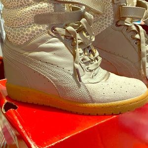 Puma sneakers, Coach boots